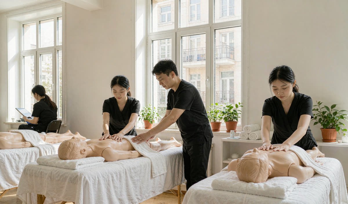 成人推拿（康复理疗师方向）培训课堂实拍场景（示意图）